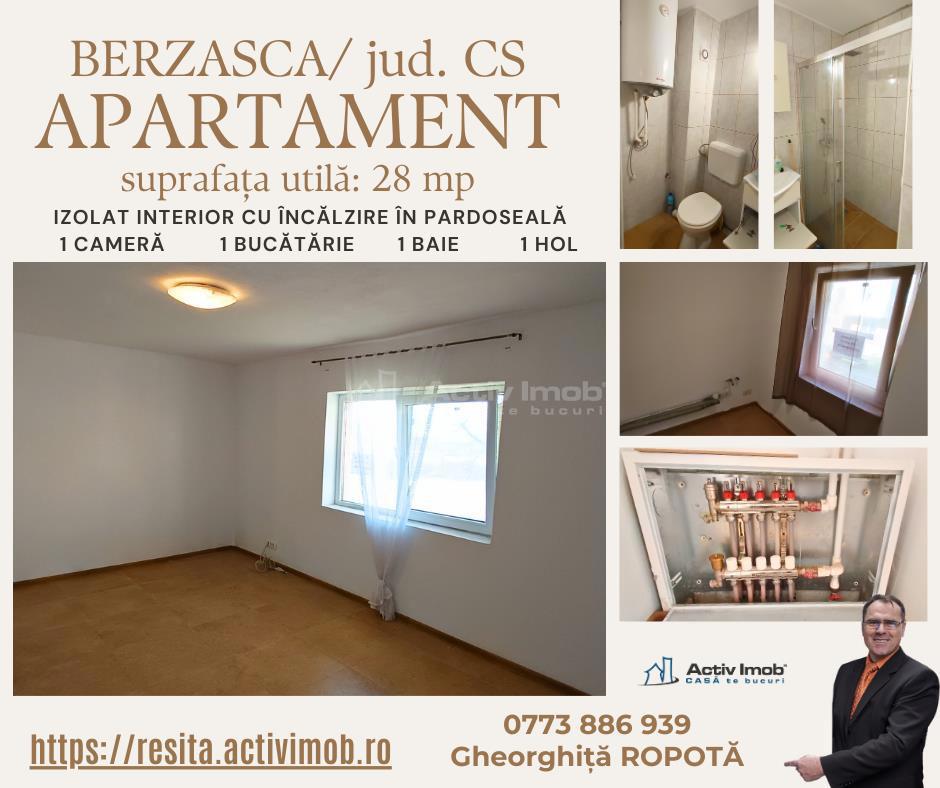 Apartament 28mp in Berzasca  CS