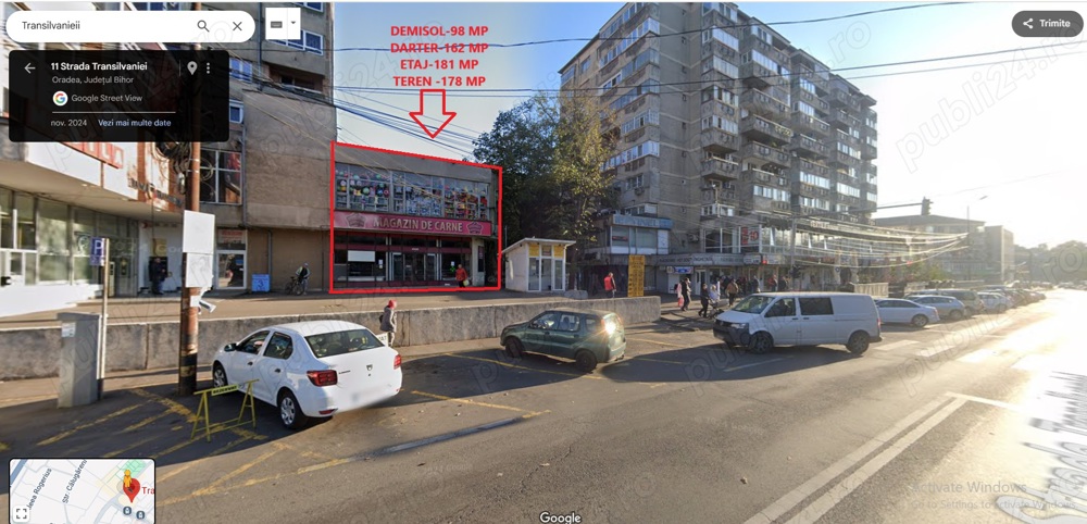 Inchiriem Spațiu Comercial 162 mp la Parter, Strada Transilvaniei, Oradea