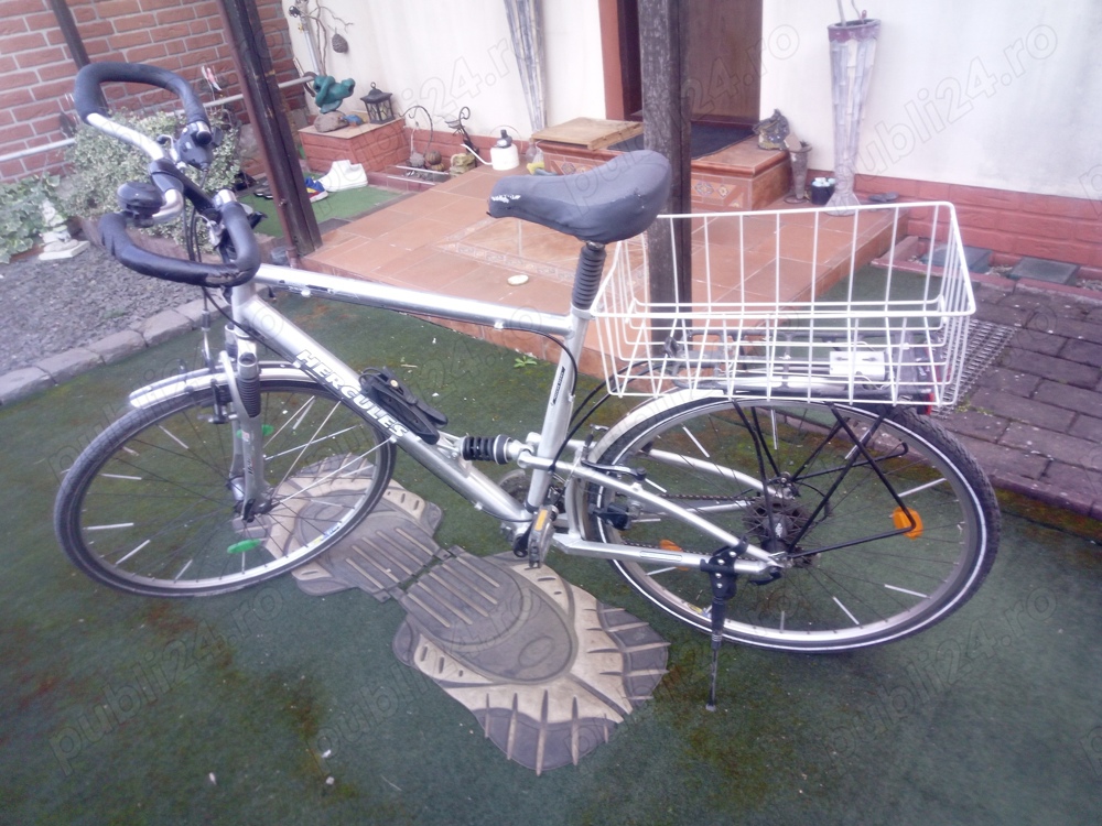 Vând bicicleta aluminiu germana "Hercules" ,roti curierat 28 inch