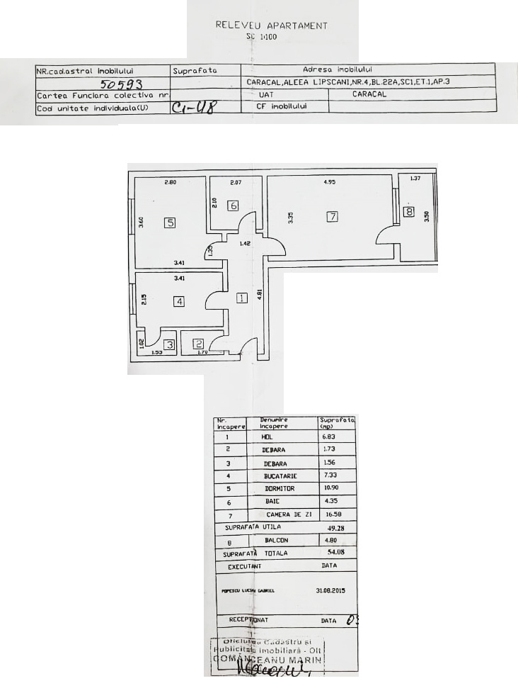 Vând apartament ultracentral, complet mobilat și utilat