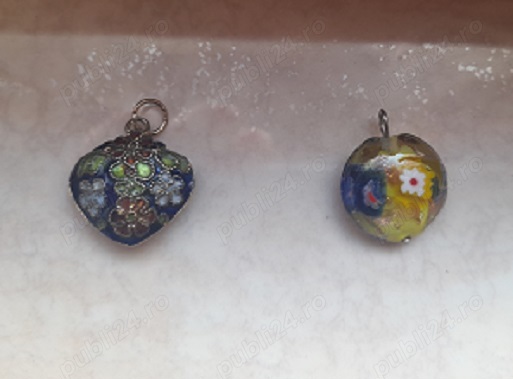 pandantive Cloissone si Murano inimioara