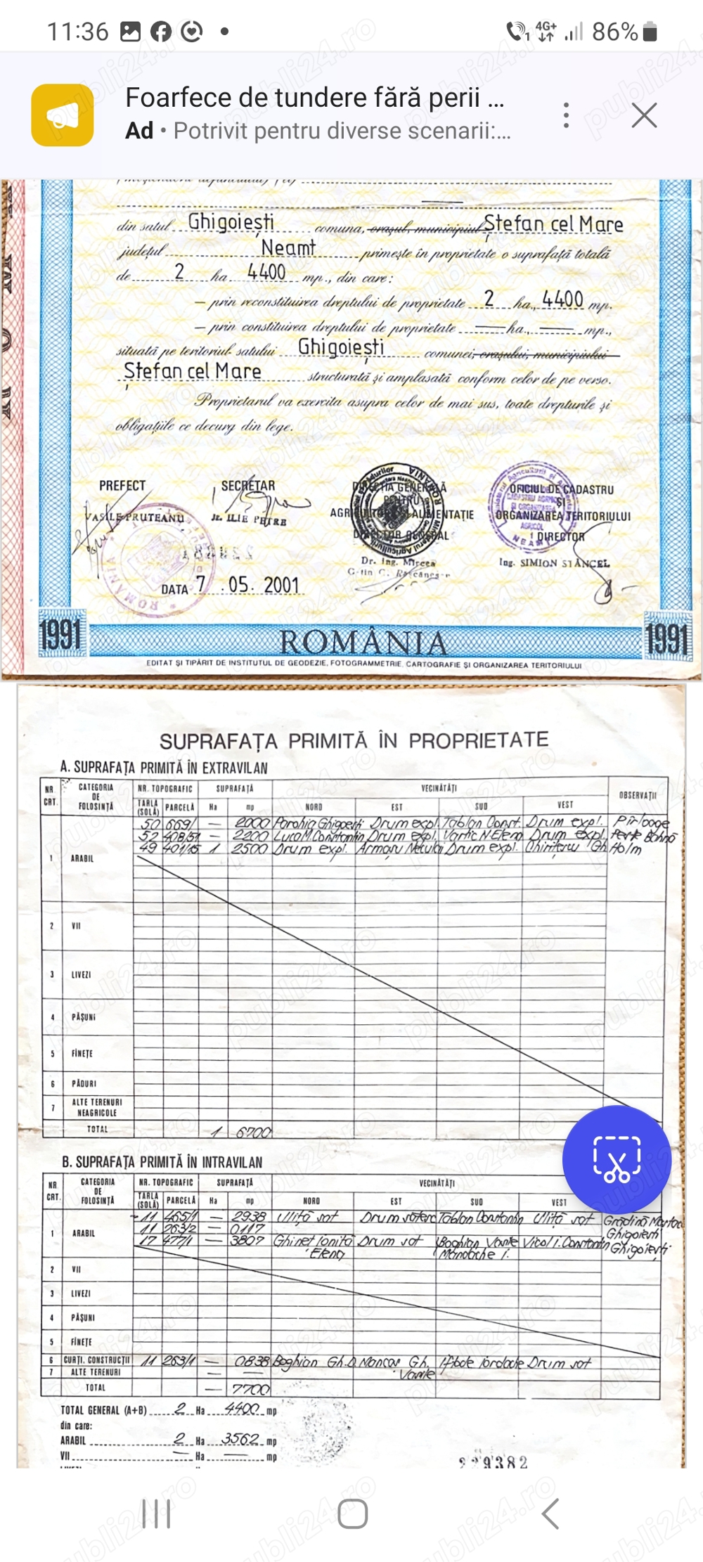 Vînd loc de casa com Dragomirești