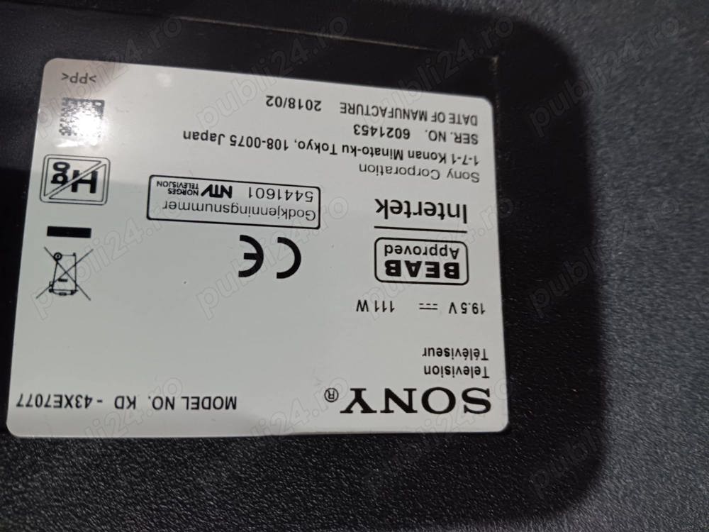 panel display tcon lgv17-4949uhd 6870c-0726a de pe tv Sony kd-43xe7077