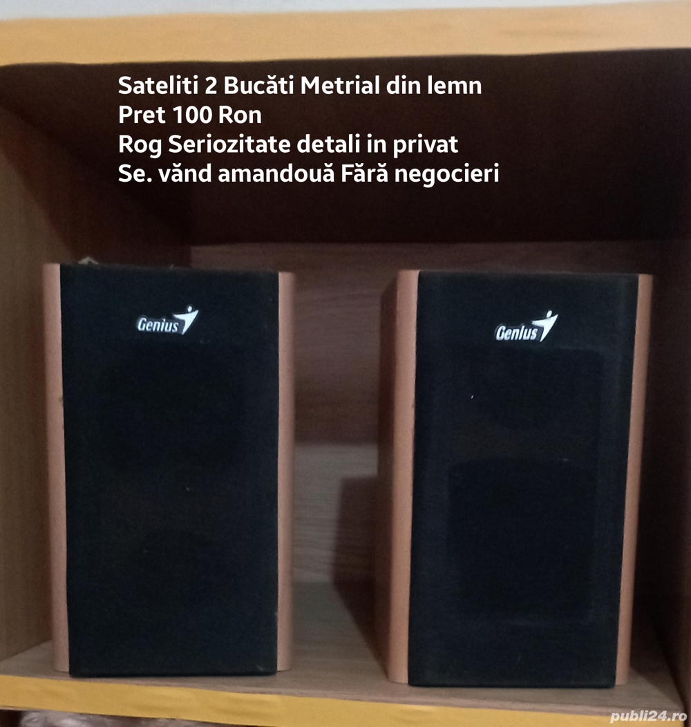 Sateliti Audio Pret 100 Ron 