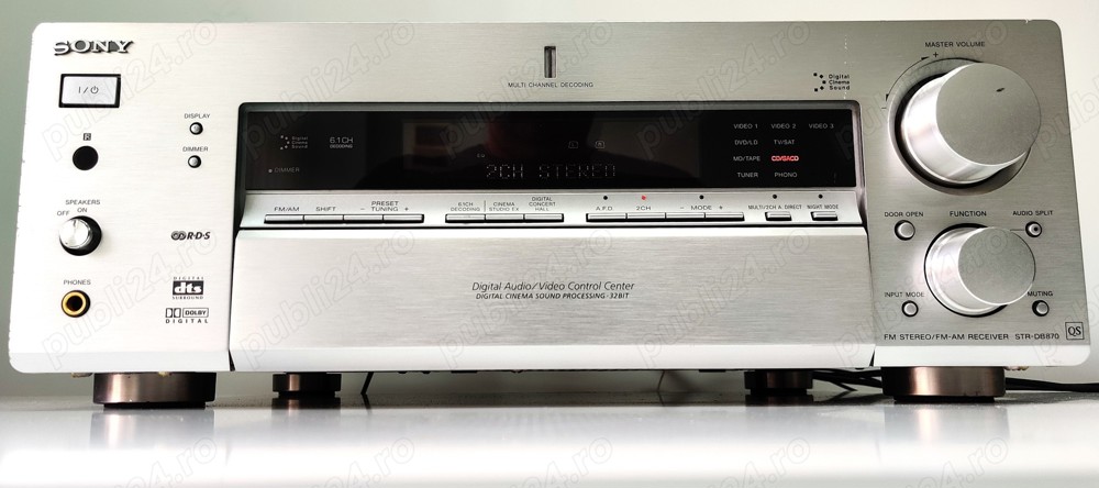 Sony STR DB 870 QS amplificator multicanal 5.2 si stereo satie receiver RDS