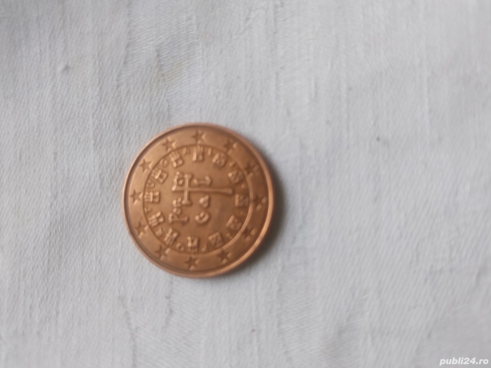 vind moneda de 5 eurocenti Portugalia an 2002,pret 25 000 euro!