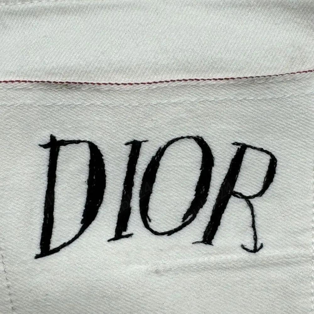 Blugi albi Dior X Raymond Pettibon White Jeans Size 31
