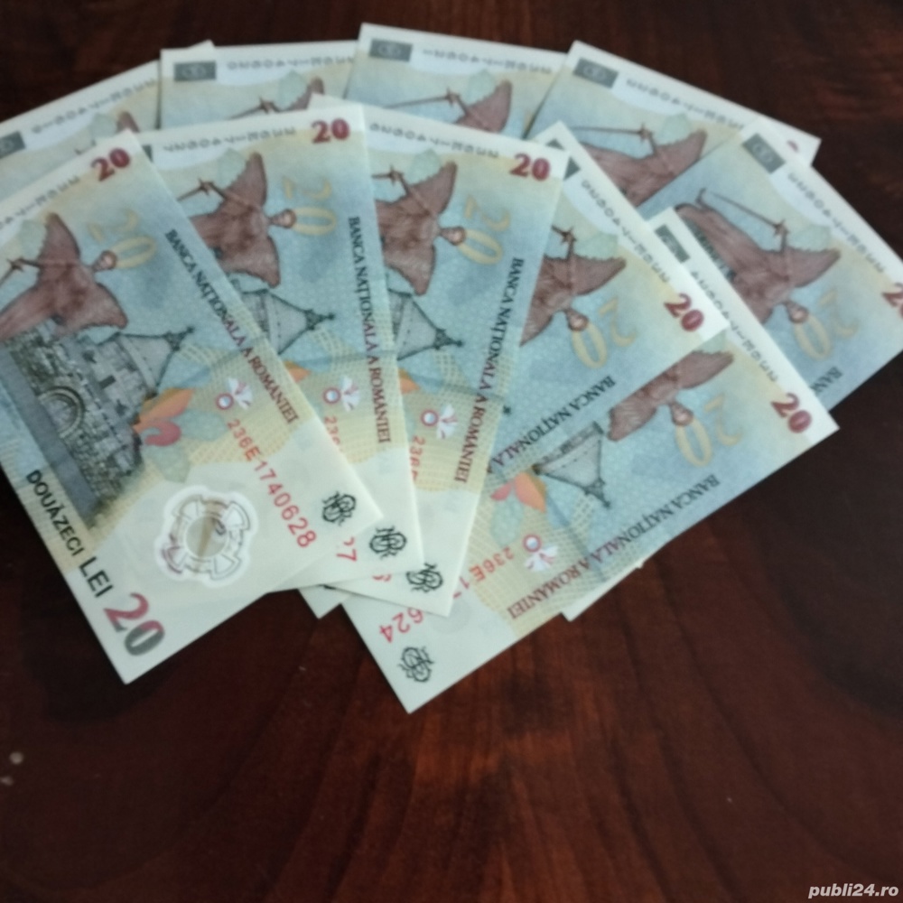 Bancnote 20 lei cu Ecaterina Teodoroiu 
