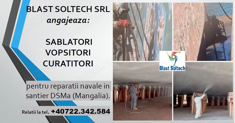 Sablatori - Vopsitori - Curatitori (santier reparatii nave) Sablatori - Vopsitori - Curatitori (santier reparatii nave)
