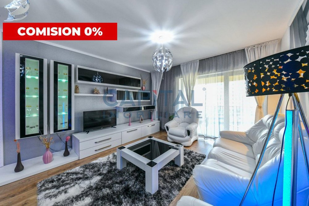 C0MISION 0% 2 camere de lux, 56mp,terasa 11mp, etajul 6/7, parcare, VIVA CITY