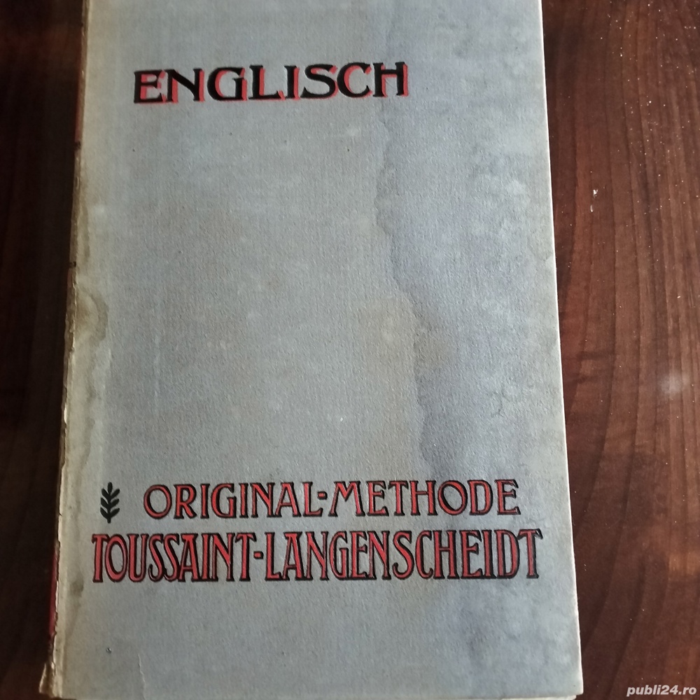 Curs de limba engleză tipărit în 1856