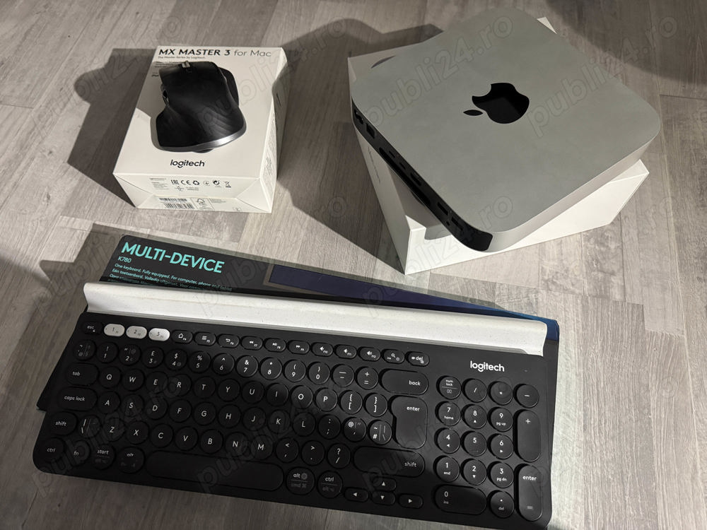 Combo Apple Mac mini M1 2020 stare f buna + tastatura si mouse Logitech