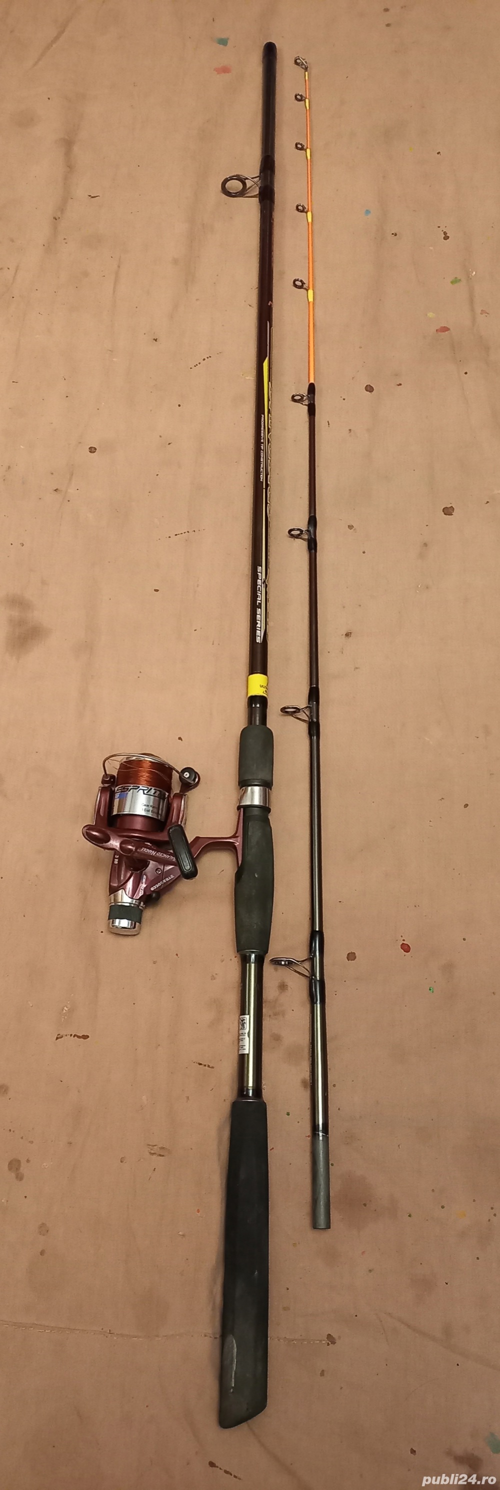 Lanseta carbon 2,4m Trabucco Danubius, mulibeta Trabucco 330, 3 rulmenti