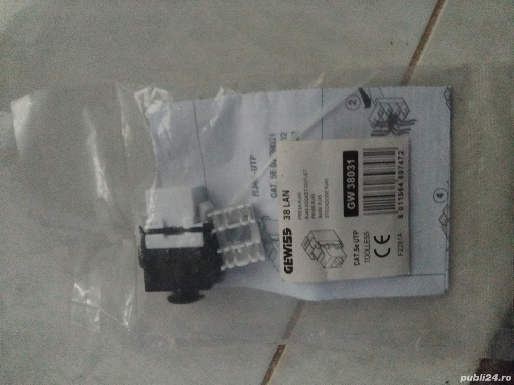 Conector UTP RJ45 Cat.5e Gewiss System GW38031
