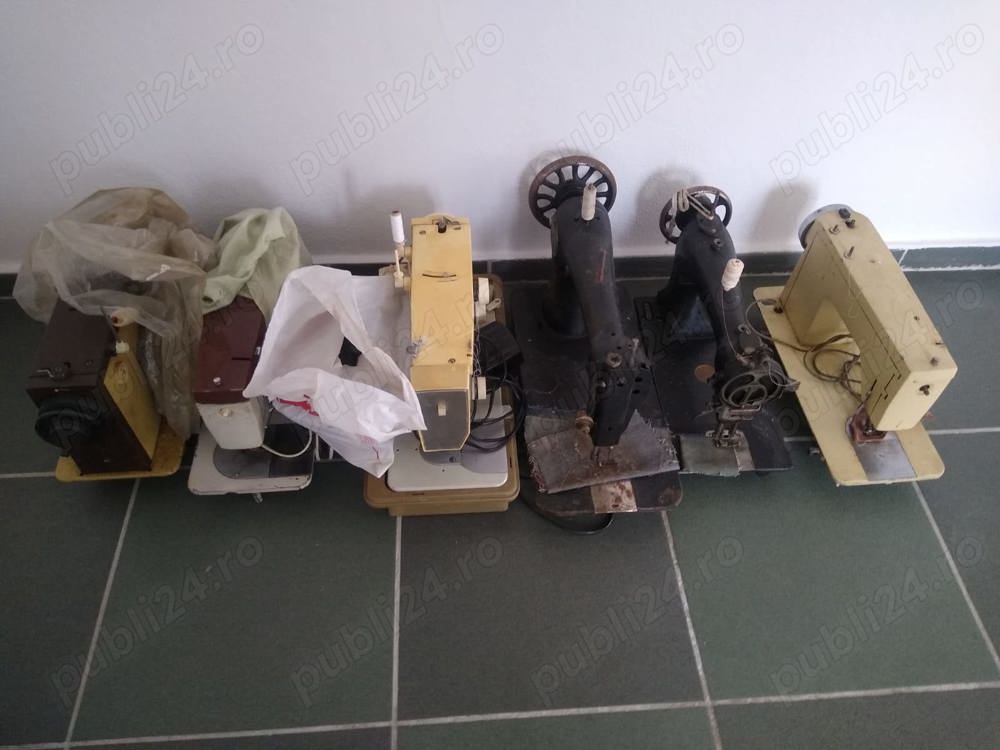 Vand 6 capete de masini de cusut (functionale si nefunctionale) si piese de schimb.