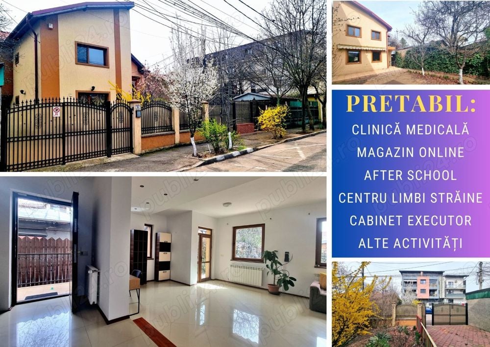 INCHIRIERE casa str.Limanului 58 parc Bazilescu Bucurestii Noi LOCUIT - BIROU gradinita afterschool