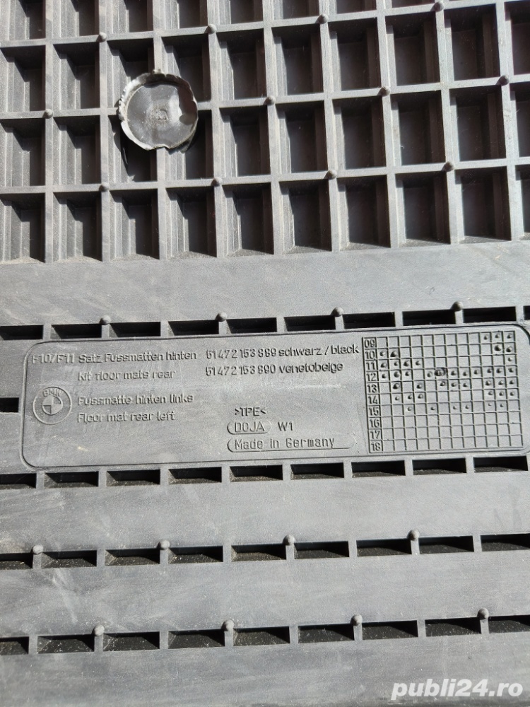 covorase cauciuc originale bmw f10/11