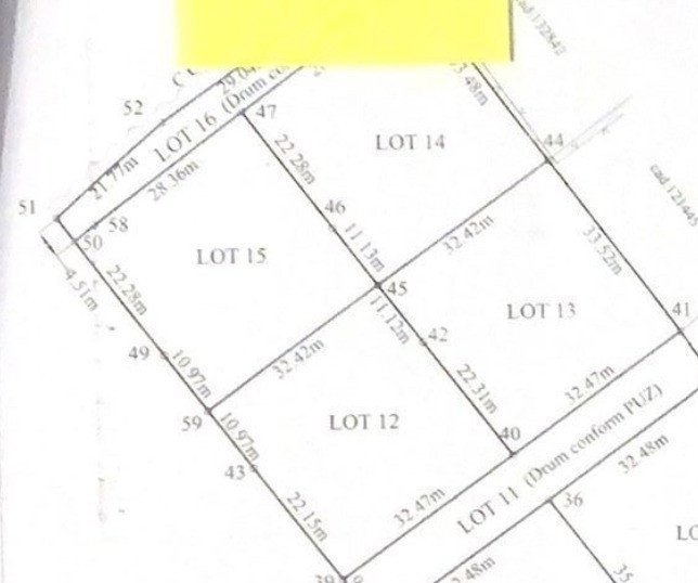 Teren intravilan de vanzare, 1079 mp, zona Stupini Teren intravilan de vanzare, 1079 mp, zona Stupini