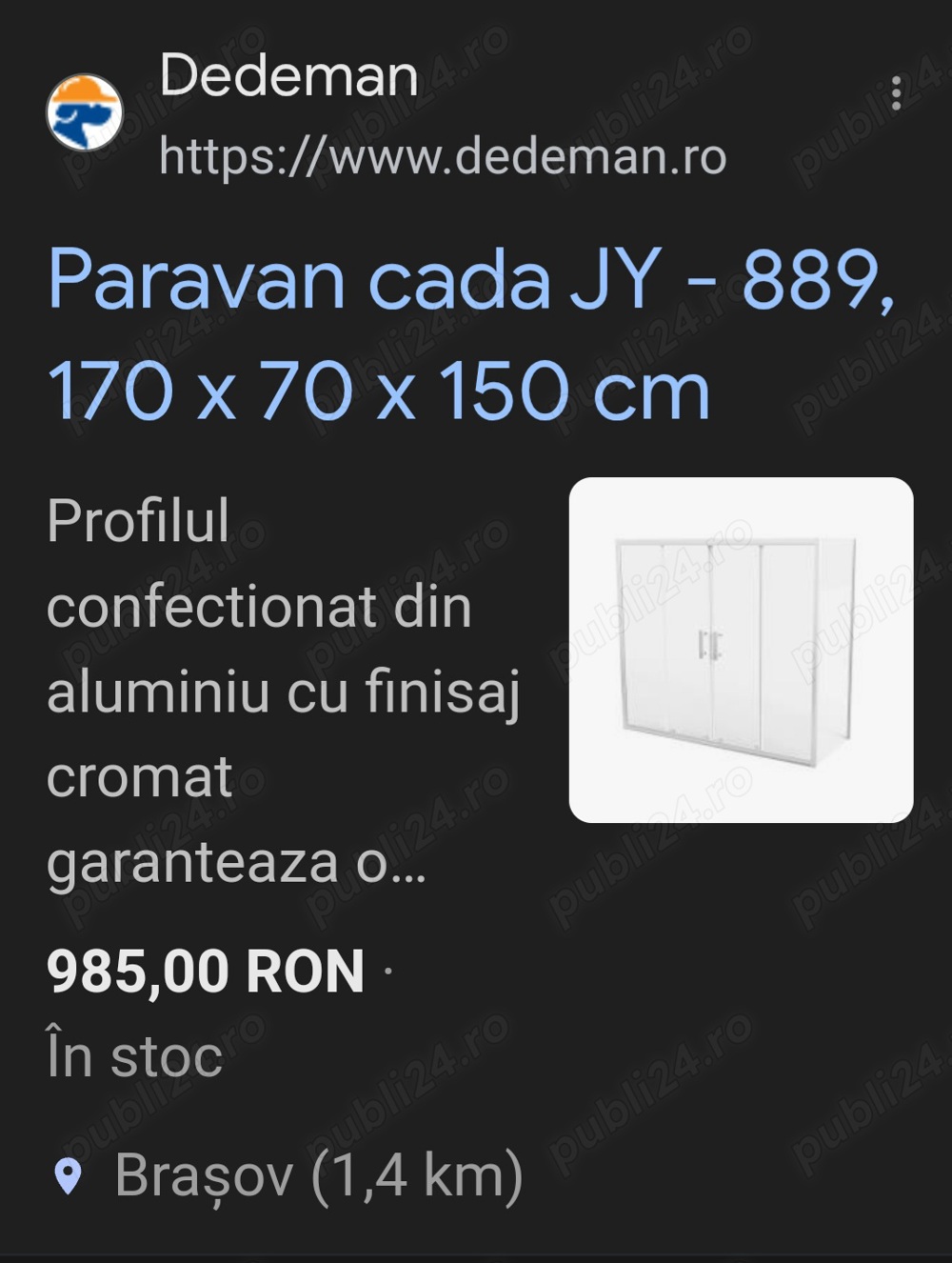Paravan cada 170 150 70