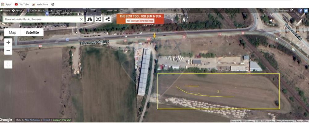 Teren intravilan Buzau / Bulevardul Industriei