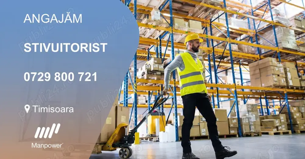 Manpower angajeaza URGENT Stivuitorist in Timisoara Manpower angajeaza URGENT Stivuitorist in Timisoara
