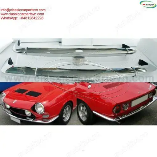 Simca 1200S coupé Bertone (1967-1971) bumpers by stainless steel 