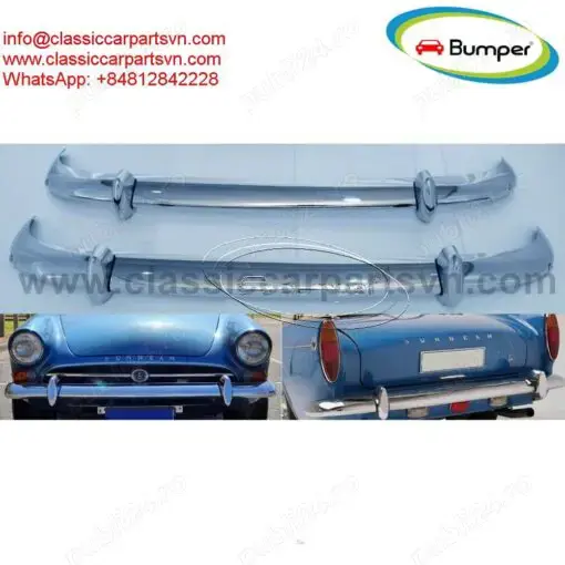 Sunbeam Alpine Series 4, Series 5 (1964-1968) and Sunbeam Tiger (1964-1967) bumpers without rubber 