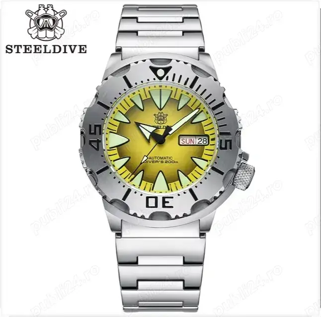 Steeldive SD1984 42mm Monster Diver 200 m skx Seiko NH36
