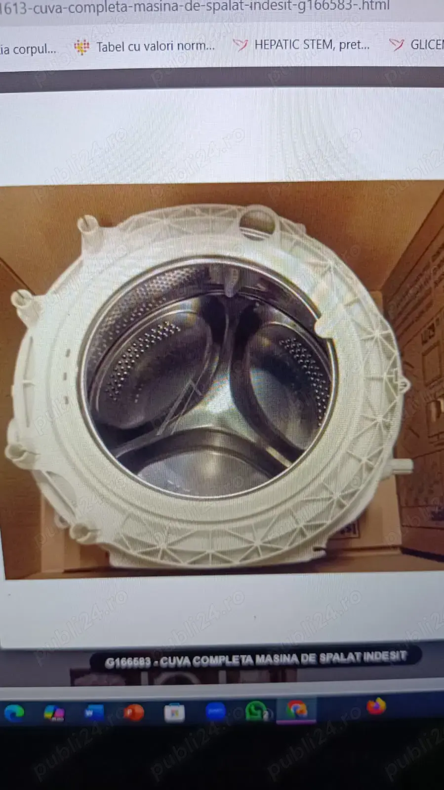 Cuva masina de spalat Indesit Hotpoint Ariston Whirlpool FWSD71283WS