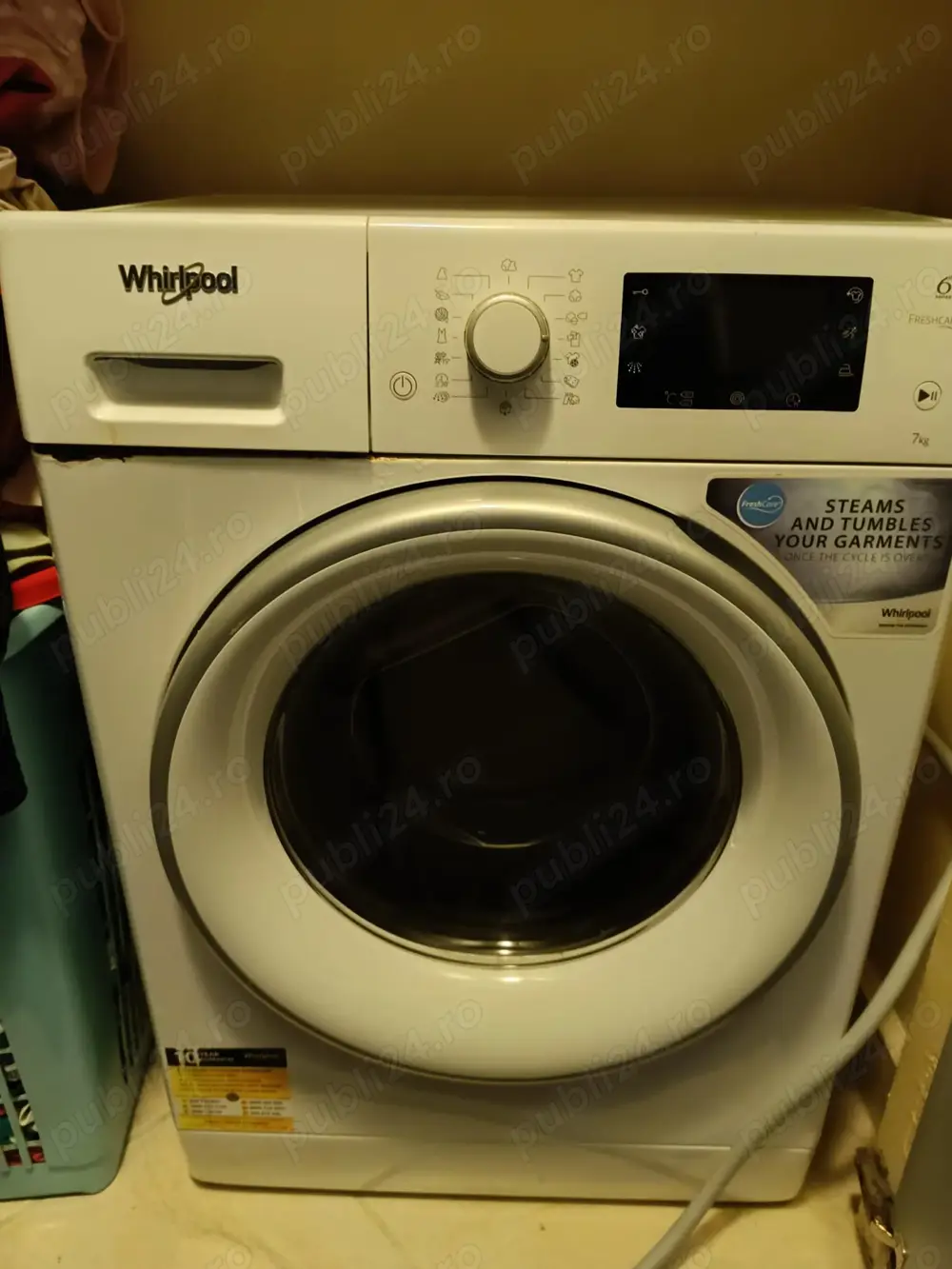 Vand piese masina de spalat rufe slim Whirlpool 7 kg model FWSD