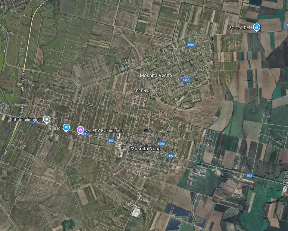 Teren pentru constructie casa, duplex langa Timisoara, Mosnita, intre 687 si 2158 mp, utilitati