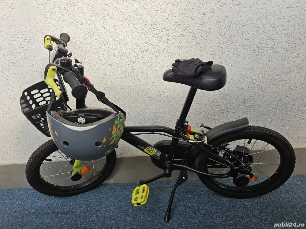 Bicicleta BTWIN Dark Hero 500 16" copii 4-6 ani