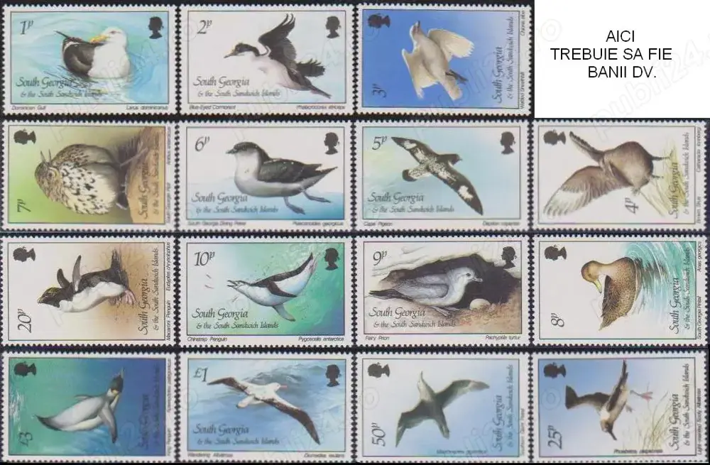 Timbre scumpe - Timbre OUTRE MER - Georgia de Sud