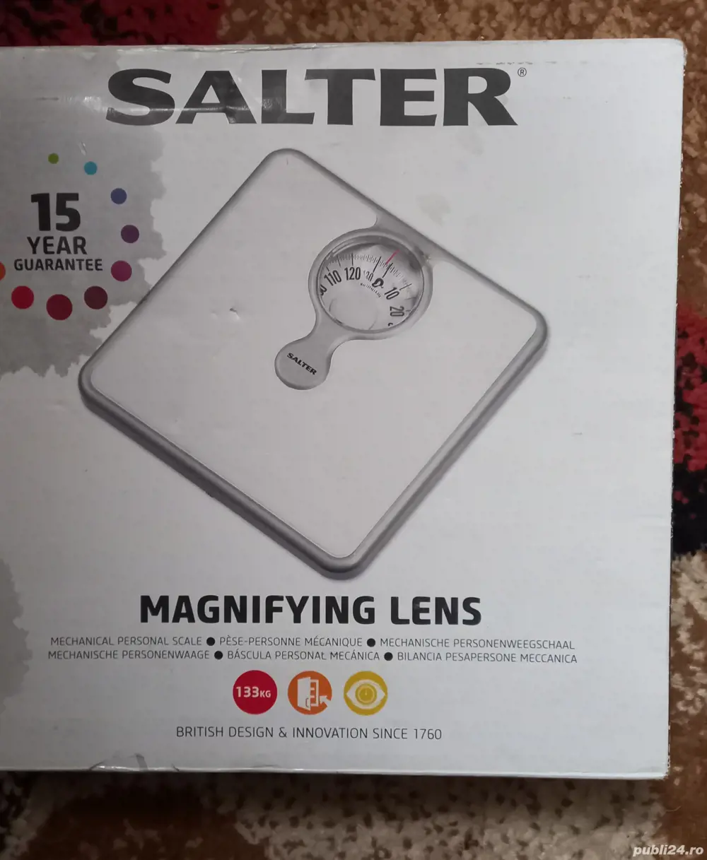Cantar de Baie "SALTER" Max 130 Kg