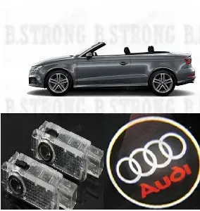 Set 2 buc proiectoare logo portiera AUDI plug&play dedicat proiectie holograma pe asfalt.