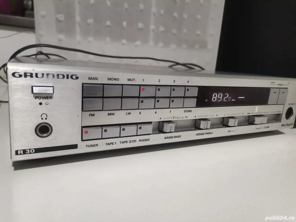 Amplituner Grunding R30 și boxe de raft Teleropa S40 nemțești 