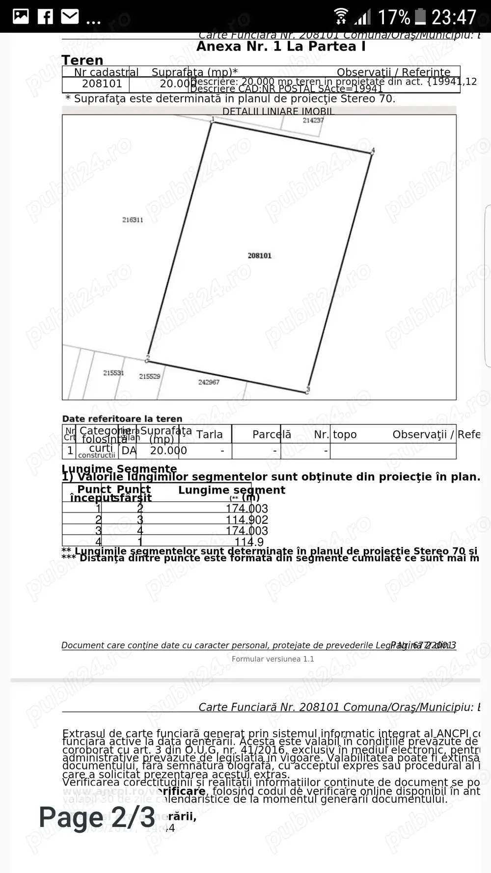 Vand teren sector 1!