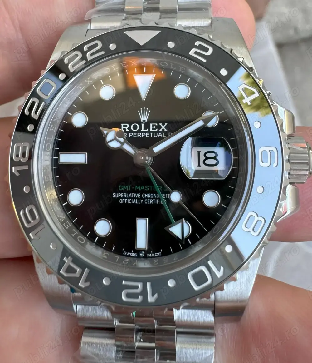 Rolex 40 mm GMT Master II 126710 Bruce Wayne 904L Jubilee Clean DD3285 72h Rezerva