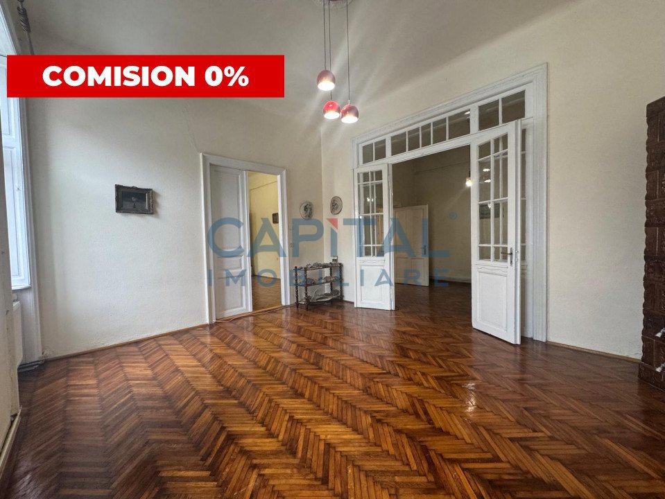 C0MISION 0! 3 camere 98mp, tavan inalt, 2bai, imobil tip vila, central