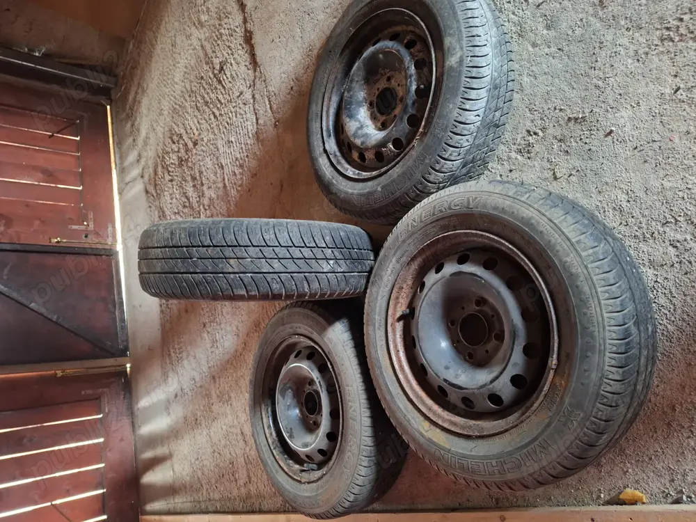 Jante tablă originale Peugeot Partner plus cauciucuri