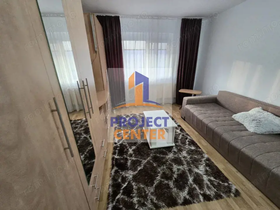 Garsoniera, etajul 1, zona Dedeman, mobilata, utilata