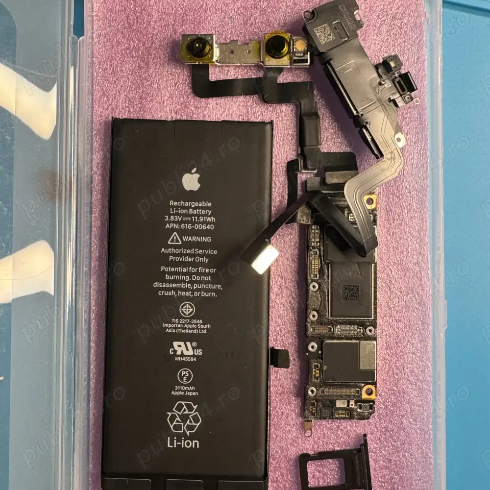 Placa de bază completa iPhone 11  eroare temperatură,fără conturi