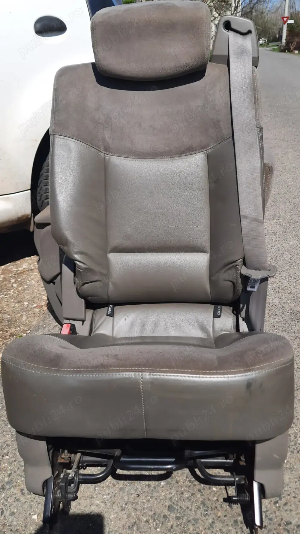 Ultimele 2 scaune piele gri+piele intoarsa Renault Espace IV an 2004-7 locuri