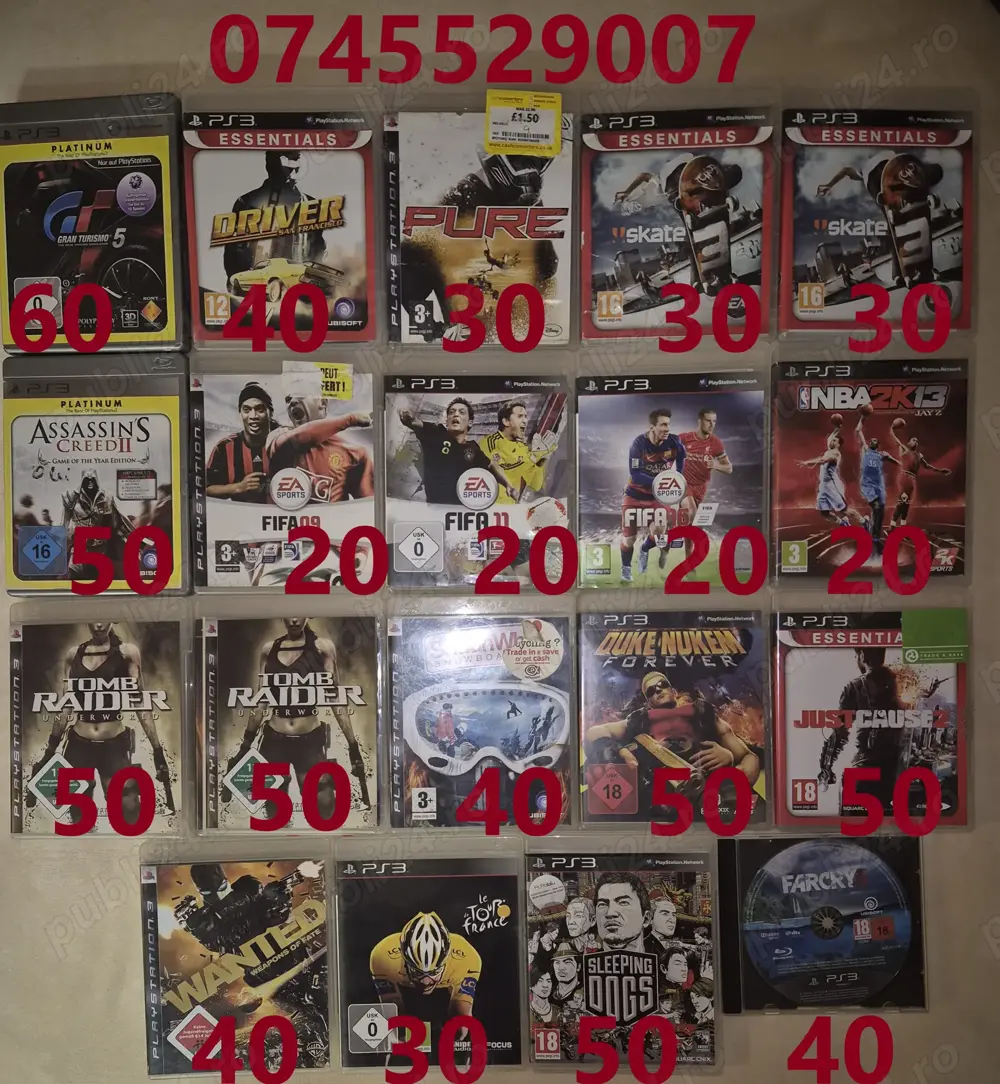 Jocuri Playstation 3 stare impecabila 