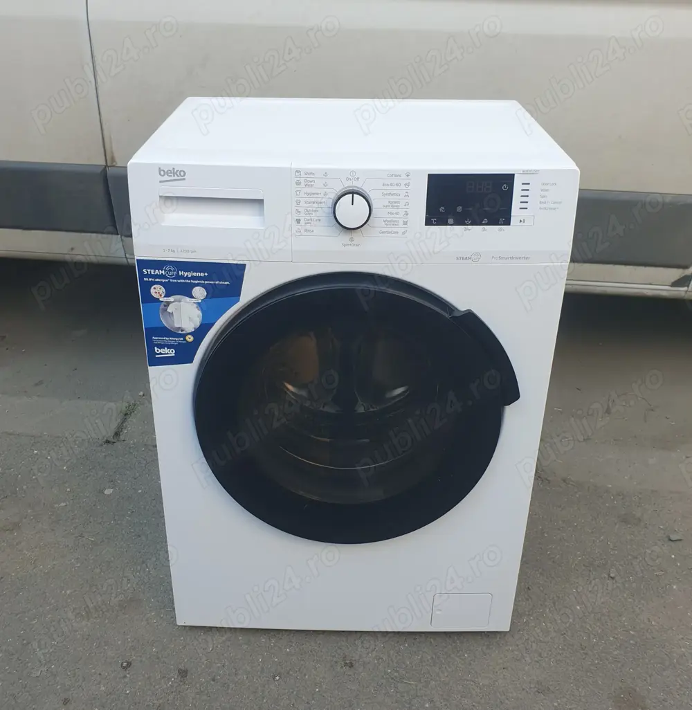 Masina de spălat rufe  beko. Capacitate 7 kg.