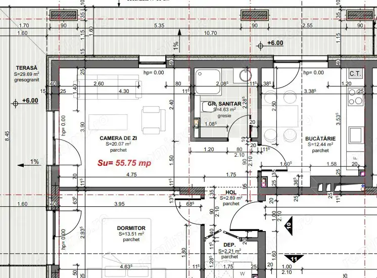 COMISION 0% Apartament 2 camere si terasa  30 mp ,bloc nou Premium 