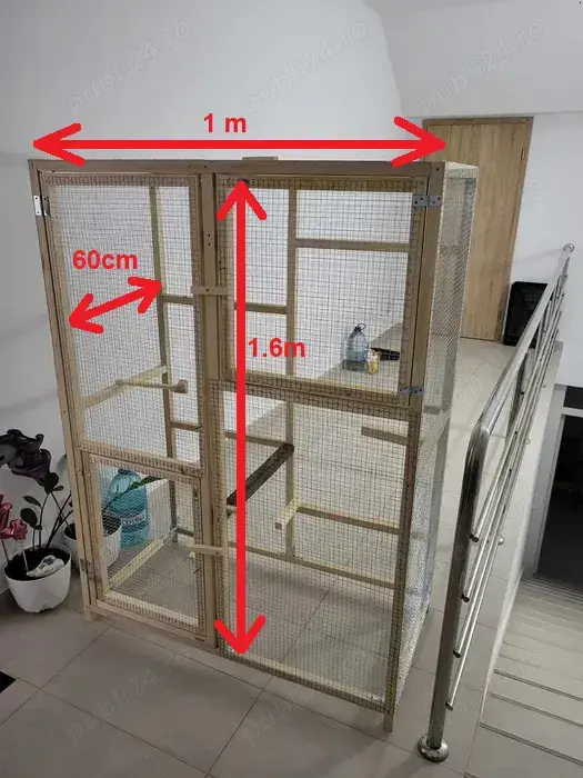 Voliera   colivie   cusca papagali - pasari - rozatoare