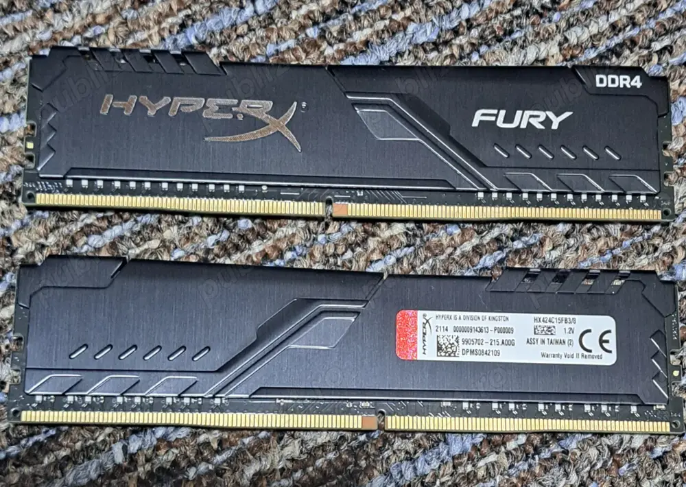 Memorie desktop KINGSTON HyperX Fury Black, 8GB DDR4