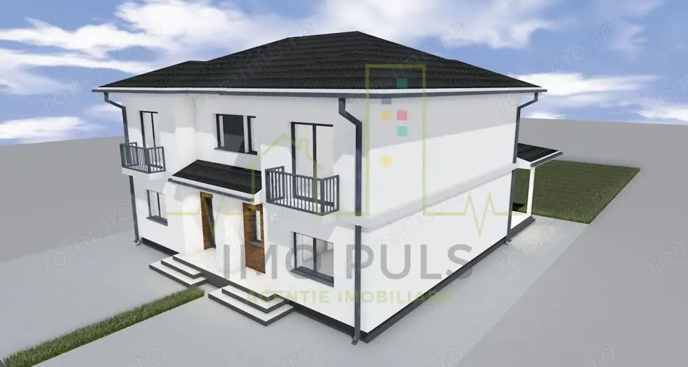 Duplex Nou in Mosnita Veche. Teren generos. Toate utilitatiile
