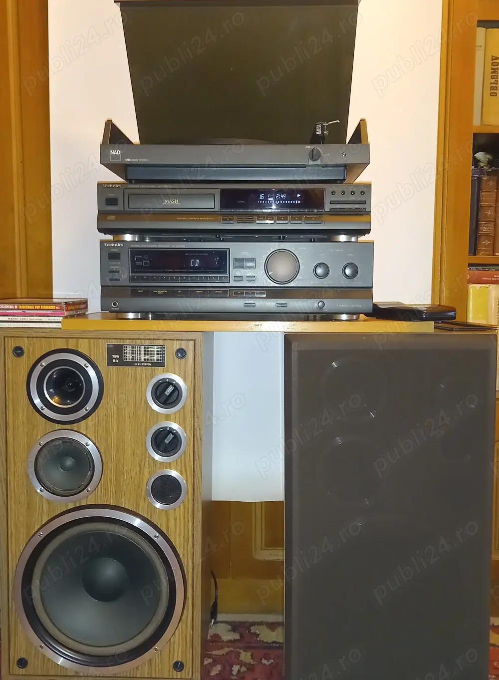 Vând set.audio: Pick-up NAD; CD Player și Amplituner TECHNICS